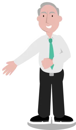 General Practitioners old lady Experts in accountancy man